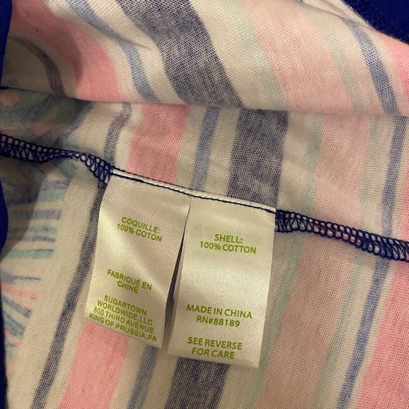 ๐๐๐EUC Lilly Pulitzer Beacon Twilight Blue Scale Up M ๐๐๐ - Picture 8 of 13